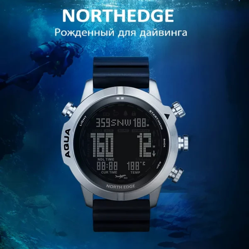 NORTH EDGE Men's Professional  - đánh giá và giá Altimeter Compass Watch