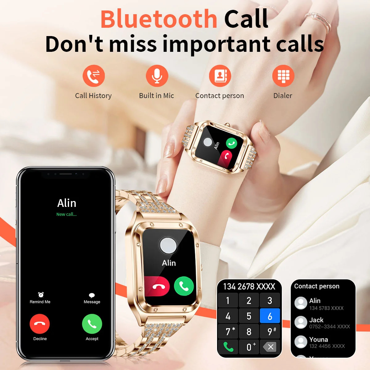 1.57Inch Top Luxury Smart Watc - đánh giá và giá Watches Ladies Smartwatch